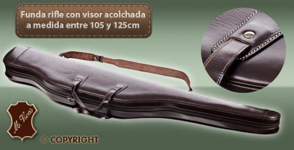 Funda de rifle con visor acolchada